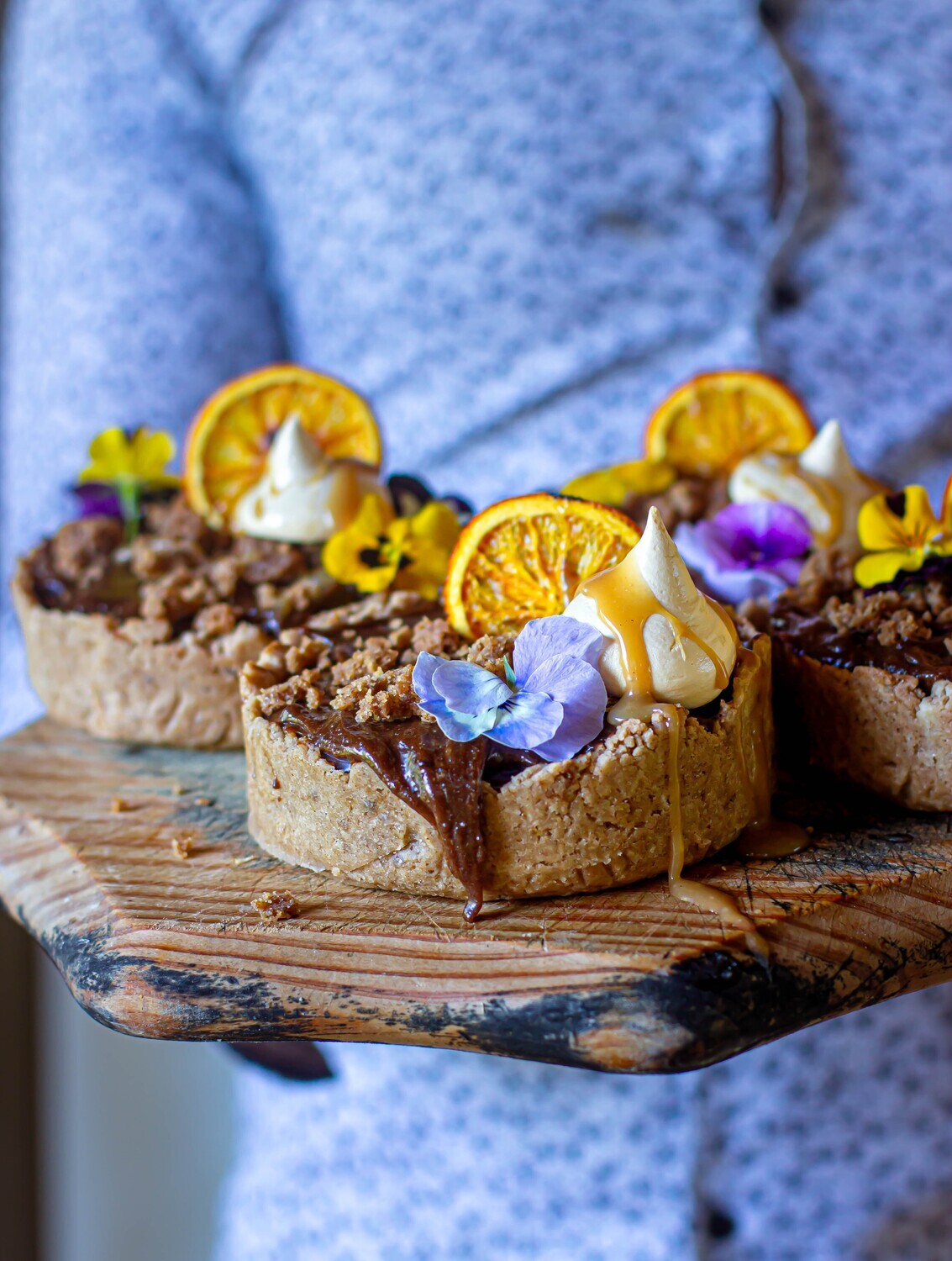 Biscoff + Chocolate Tart