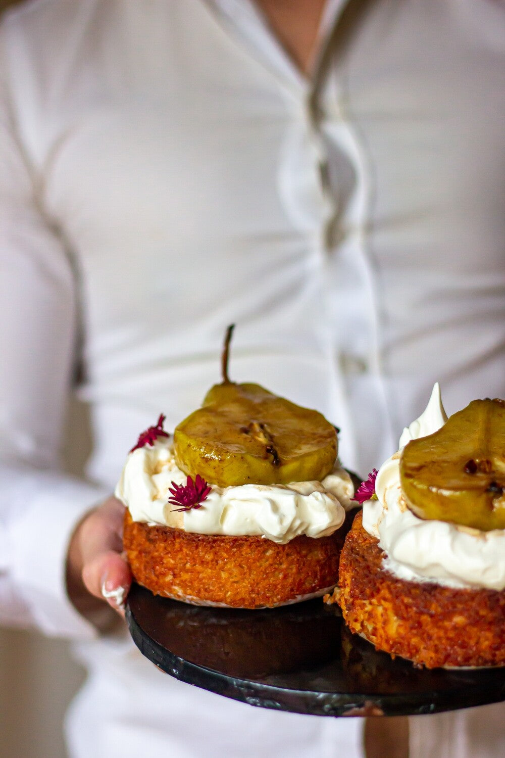 Pear + Almond Cakes