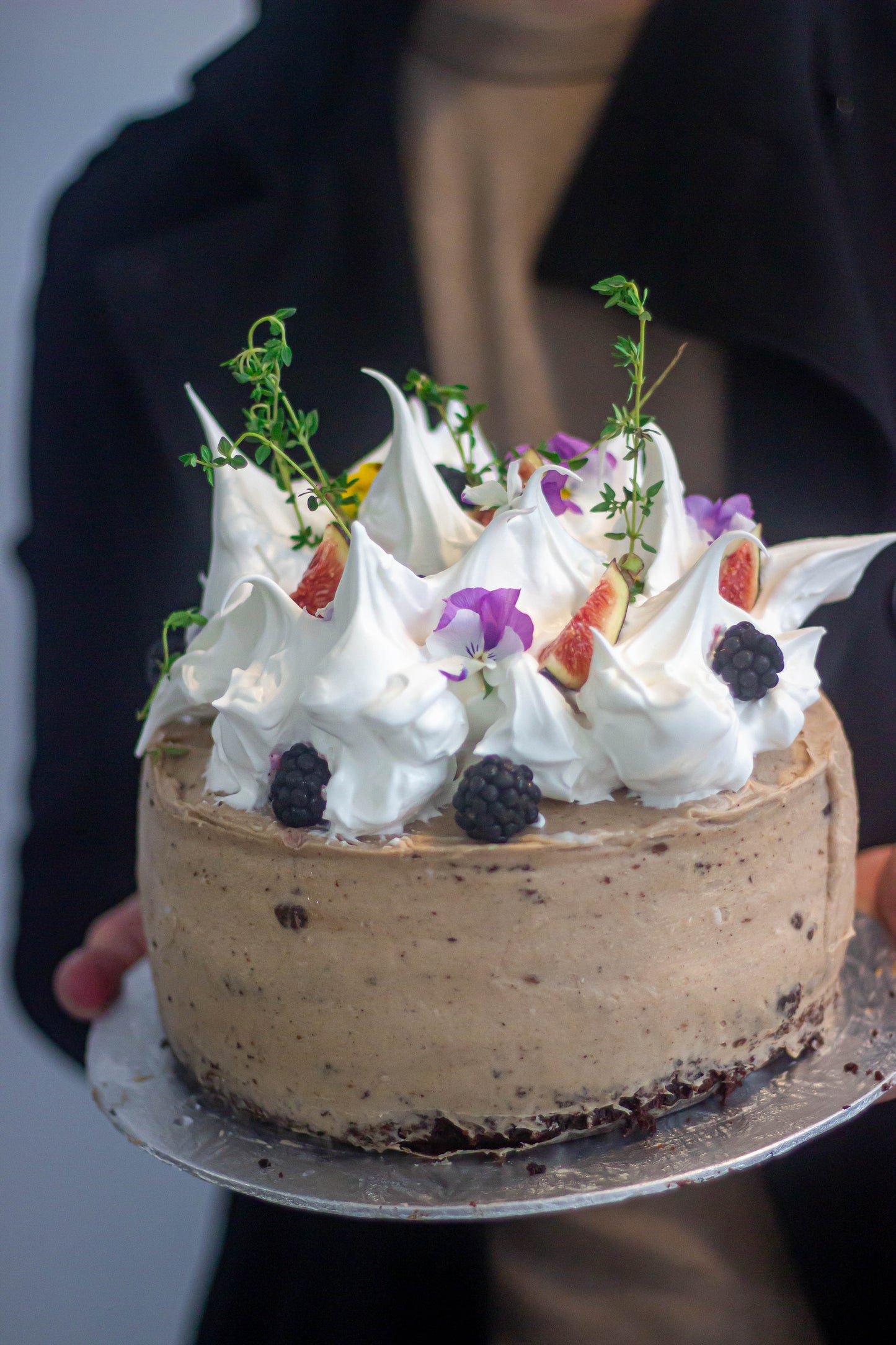 Chocolate, Coffee + Cardamom Cake