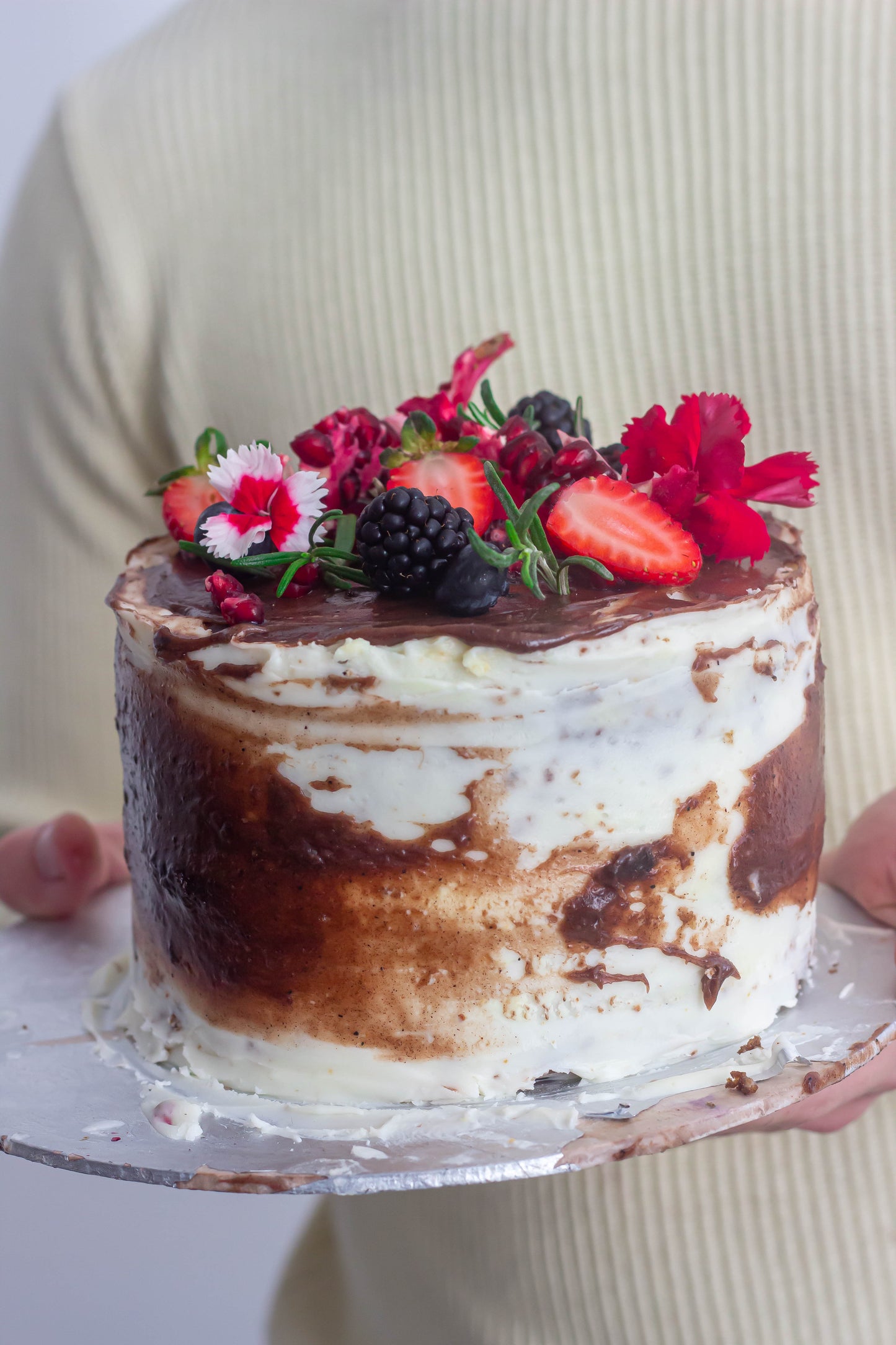 Coffee, Biscoff + White Chocolate Cake