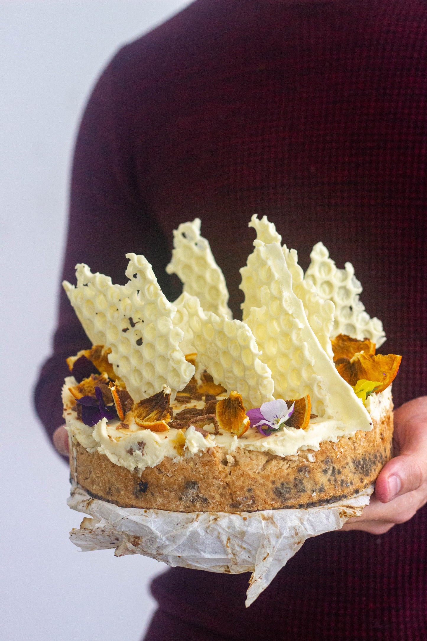 White Chocolate + Honeycomb Cheesecake