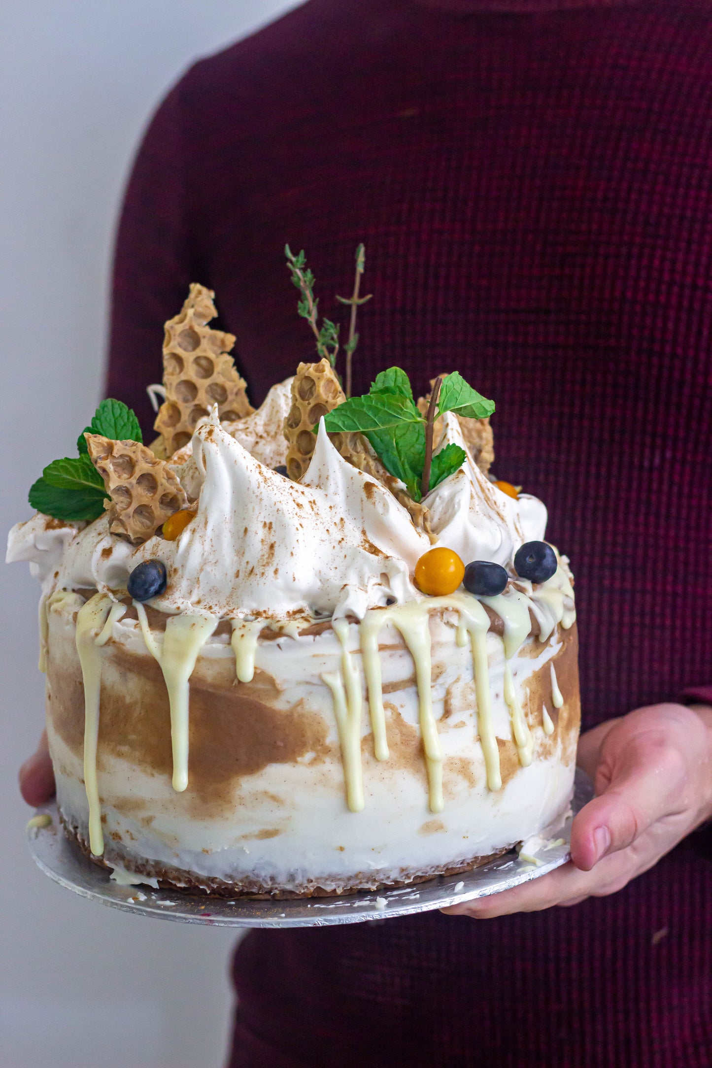 Coffee, Biscoff + White Chocolate Cake