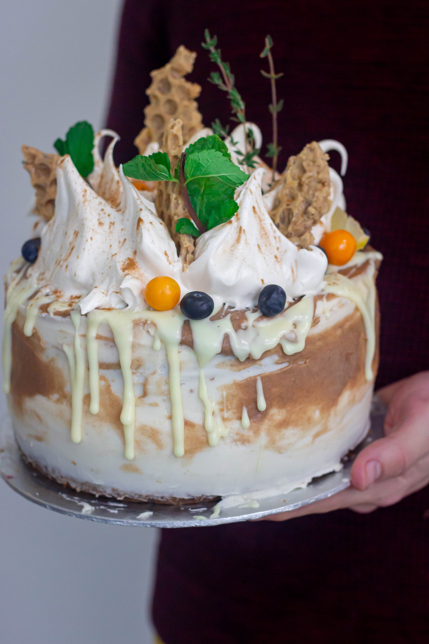 Coffee, Biscoff + White Chocolate Cake